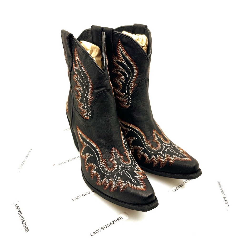 🔥 NWOB ARIAT Chandler LXE Spade Women’s SnipToe Black Boots Size 7 - Picture 3 of 15